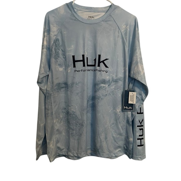HUK MOSSY OAK MEN'S PURSUIT NWT PERFORMANCE CREW/SHIRT.Medium.NEW FOR‎ 2024 - Picture 1 of 5